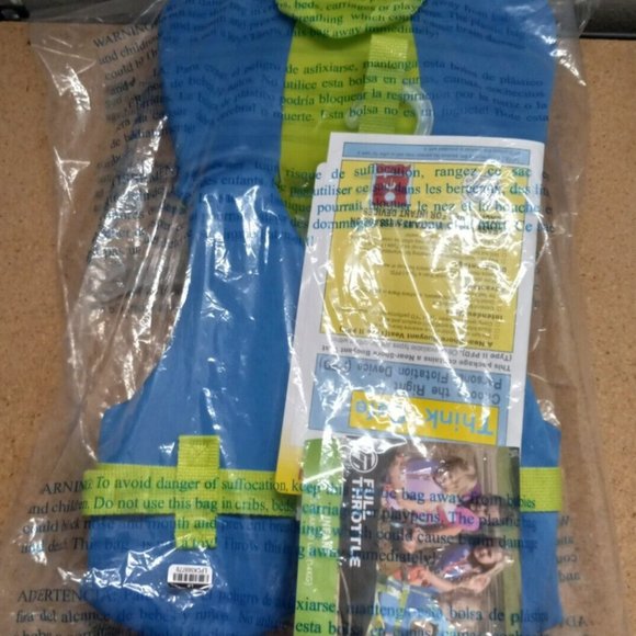 FULL THROTTLE TRADITIONAL DELUXE NEOPRENE INFANT VEST BLUE/GREEN -SEALED NEW! - Picture 5 of 9